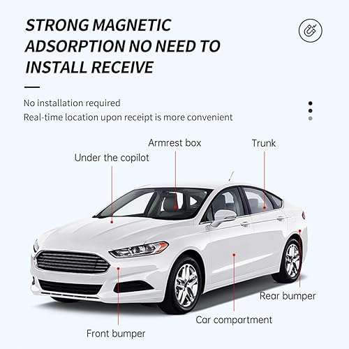 Miniatura 4 de Mini rastreador GPS para vehículos, rastreador GPS de automóvil, dispositivo de seguimiento GPS magnético en tiempo real portátil para automóvil,