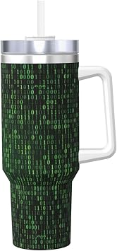 Hacker Era Printing 40 Oz Ice Bully Mug with Handle Tumbler Cup Stainless Steel Leakproof Tumblers for Women Men