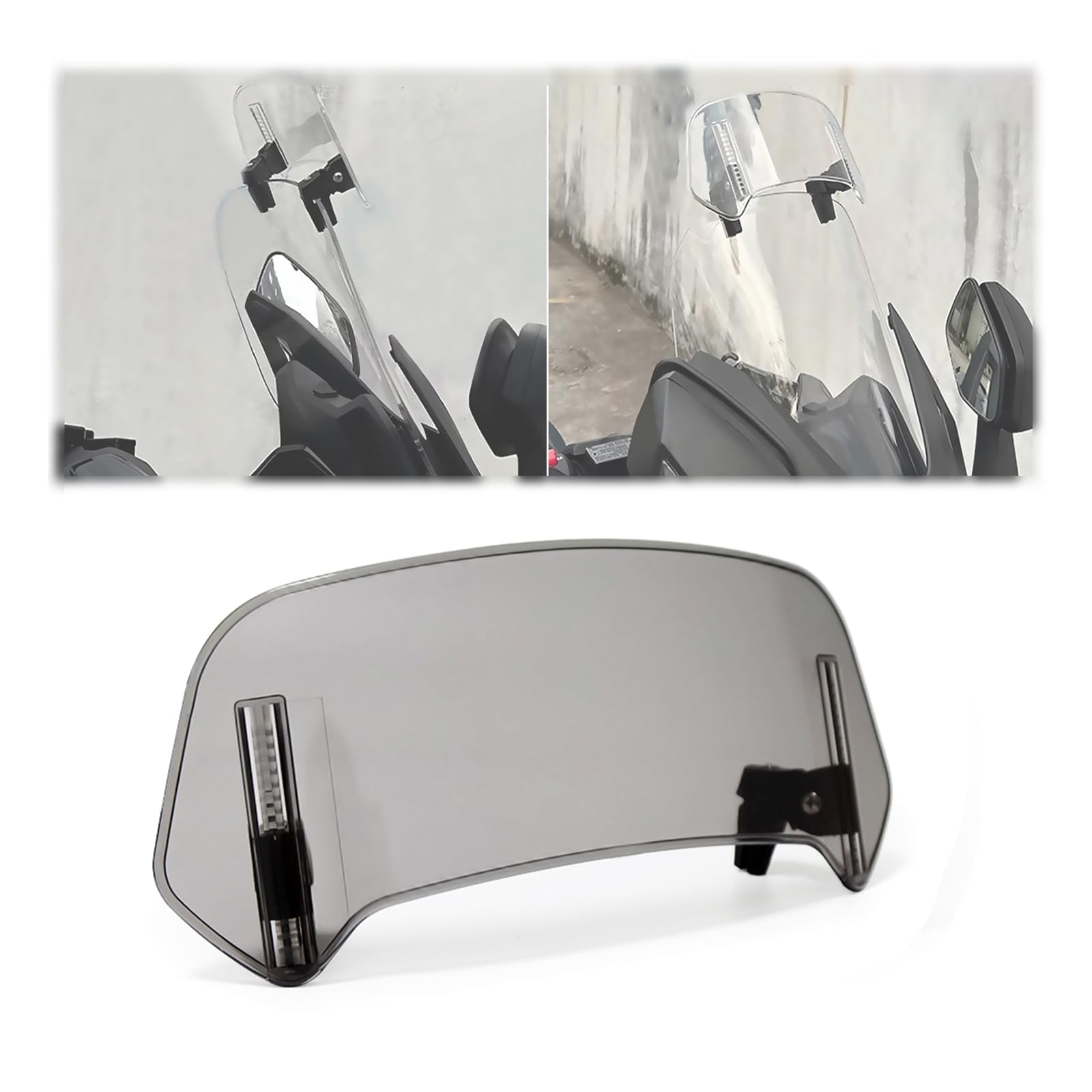Woniyal Motorcycle Windscreen Extension Suitable for Benelli TNT 1130R 2011-2016, Deflector Spoiler Front Stationary Protection Panel Shroud Component,Black-M