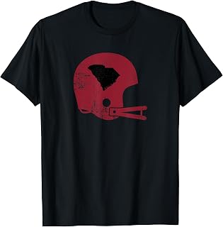 Vintage Football Helmet Shirt State of South Carolina Shirt T-Shirt