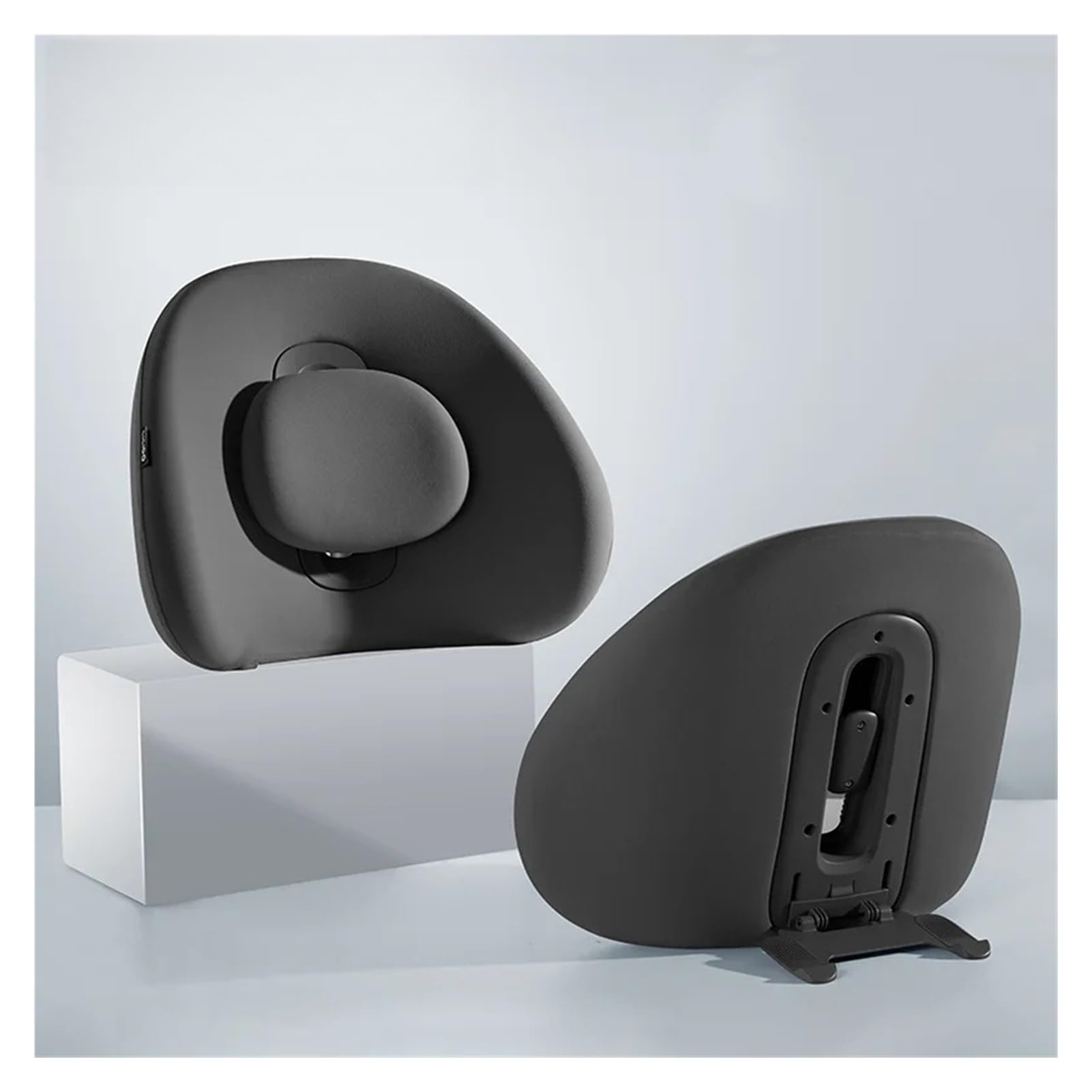 Jeiuvrao car seat cushion Adjustable Driving Waist Pillow Ergonomic Memory Foam Cushion(Black)