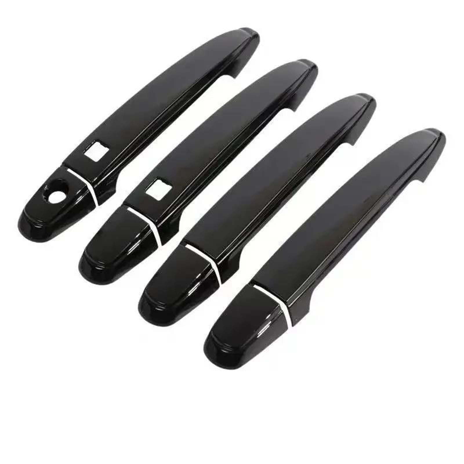 ZAPORA Covers Sticker Car Door Handles Cover Trim Styling Accessories Sticker GS350 GS430 GS450h GS460 for Lexus GS S190 2006~2011(Black 2 Button)