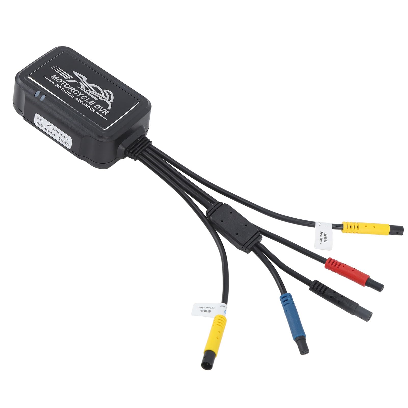 Podwójny rejestrator jazdy motocyklem 1080P HD i system kamer wideo DVR dla UTV ATV i wózków golfowych Monitorowanie parkowania WiFi ze stabilizacją obrazu i wodoodporną (WiFi)