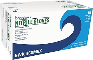 Boardwalk Disposable General-Purpose Nitrile Gloves, Medium, Blue, 4 mil, 1000/Carton (380MCTA)