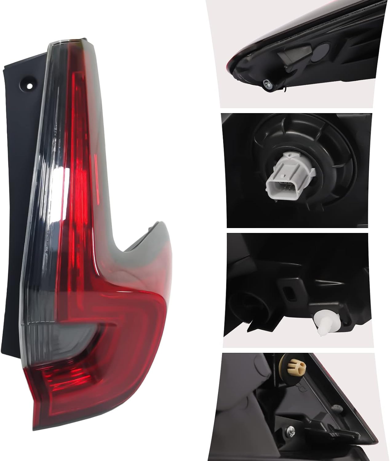 LYNICESHOP Halogen Tail Rear Light Brake Lamps for Honda CRV CR-V 2020 2021 2022 Brake Lamp Tail Light Red Clear Lens Tail Lights Lamps Assembly Rear (Passenger Side)