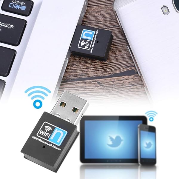 ElecMoga WiFi Dongle Adattatore USB WiFi 300Mbps 2 4GHz Mini Adattatore di Rete Wireless Supporta Windows 1087VistaXP2000Mac OS X 10 4 10 14 aggiornato