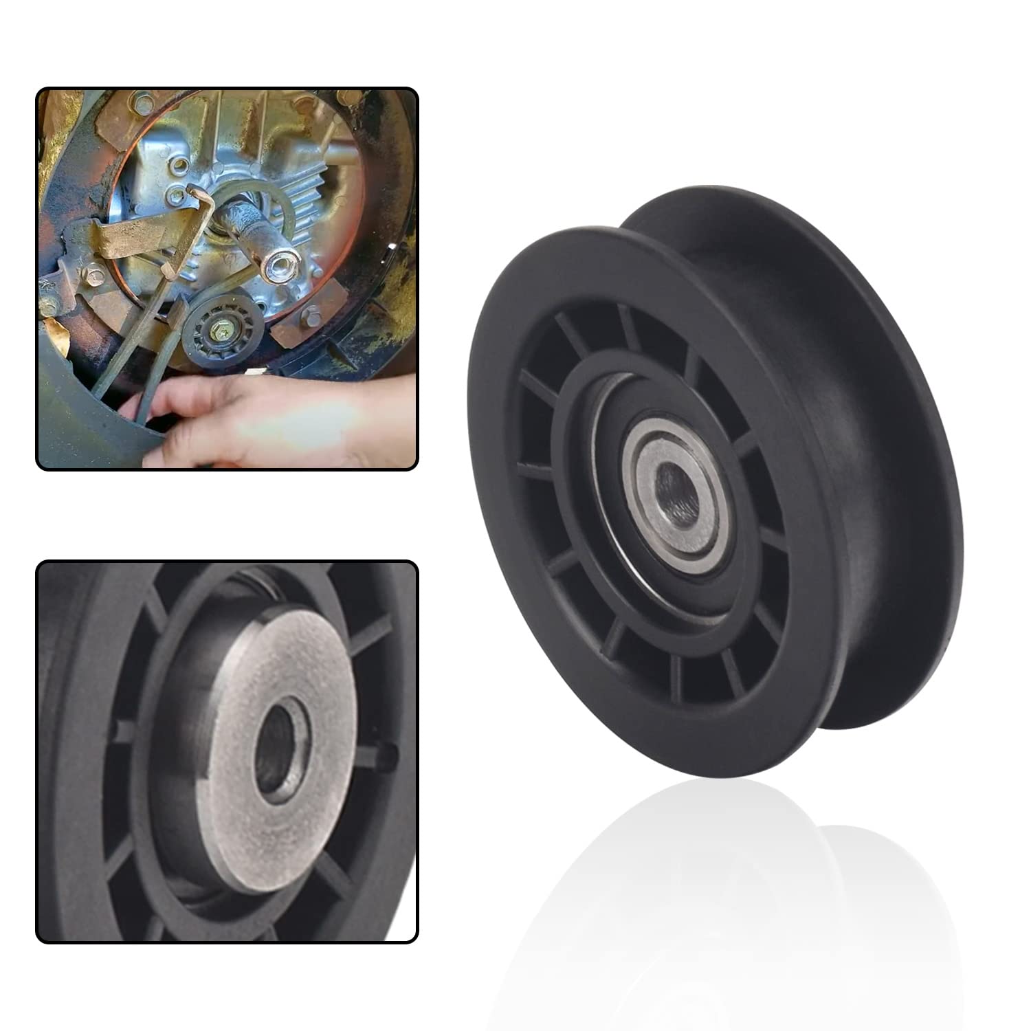 Polea tensora para cortacésped 587973001 para modelos Husqvarna HU675AWD, HU725AWD, HU700AWD, HU725AWD, para modelos Poulan PR675AWD, PR675AWD, sustituye a 5879730, 581904001 (587973001) Polea