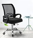 Office Chair Ergonomic Computer Desk Chairs Executive Breathable Gaming Chair Mesh Chair with Adjustable High Back Game Chair Flip-up Armrests PC Chairs for Home (Black C)