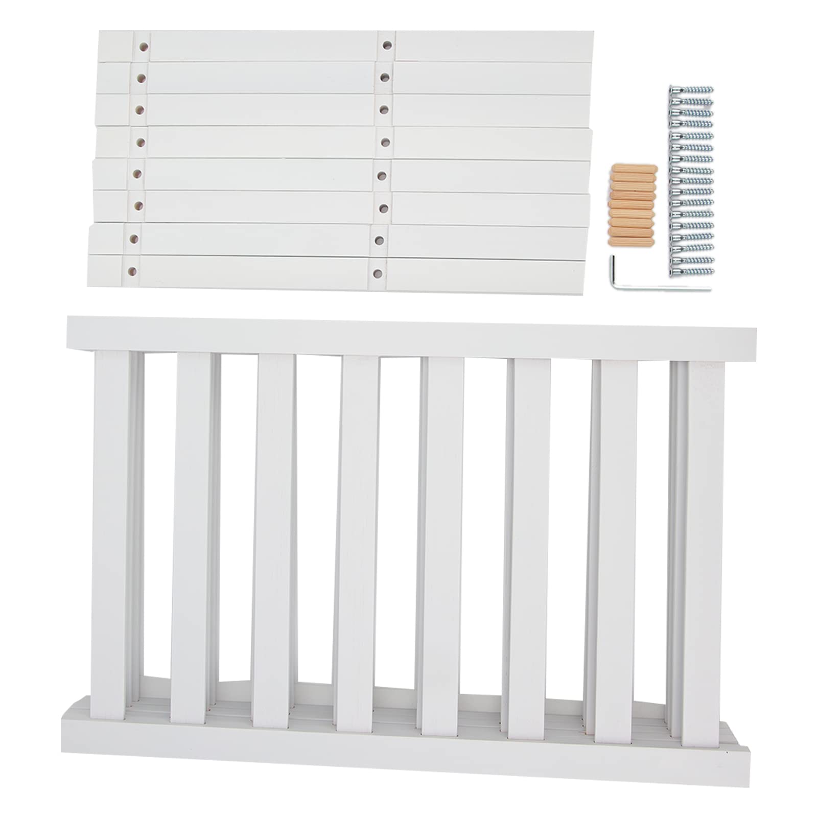 Porte-Chaussures en Bambou à 4 Niveaux, Blanc, Organisateur de Chaussures empilable pour la Maison, l’hôtel et Le dortoir, étagère de Rangement multifonctionnelle et Autonome pour