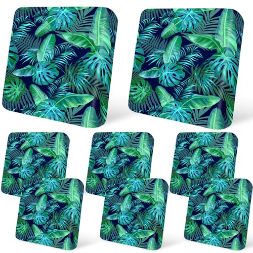 pickyNproud 8Pcs Patio Cushion Covers Stretch Outdoor Couch Cushions Slipcovers Replacement Washable Furniture Protector with Elastic Bottom Sofa Chair Seat Cover