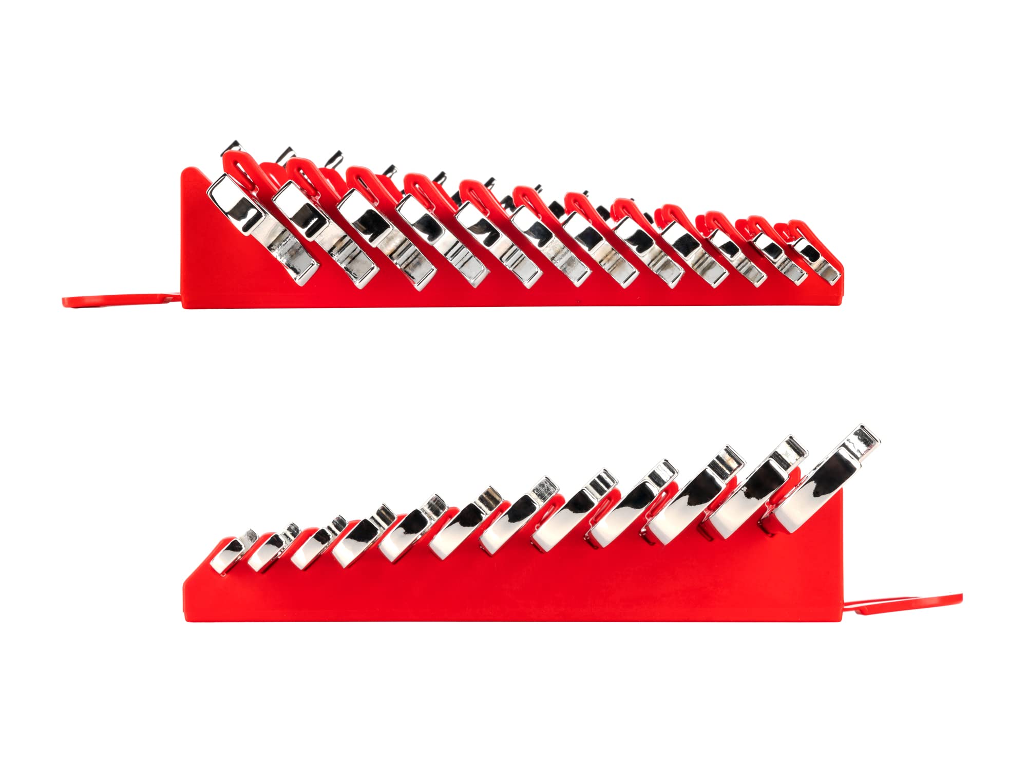 TEKTON WAE91201 zestaw kluczy kątowych z otwartym końcem, 12-częściowy (8-19 mm) - uchwyt | Wyprodukowano w USA | WAE91201