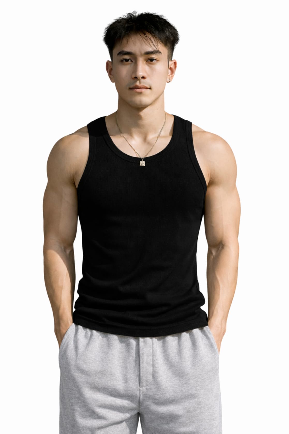 rockwell Men’s Premium Cotton Vest – Sleeveless Gym Undershirt | Breathable, Stretchable & Skin-Friendly Innerwear for Everyday Comfort | Pack of 1-picture-23
