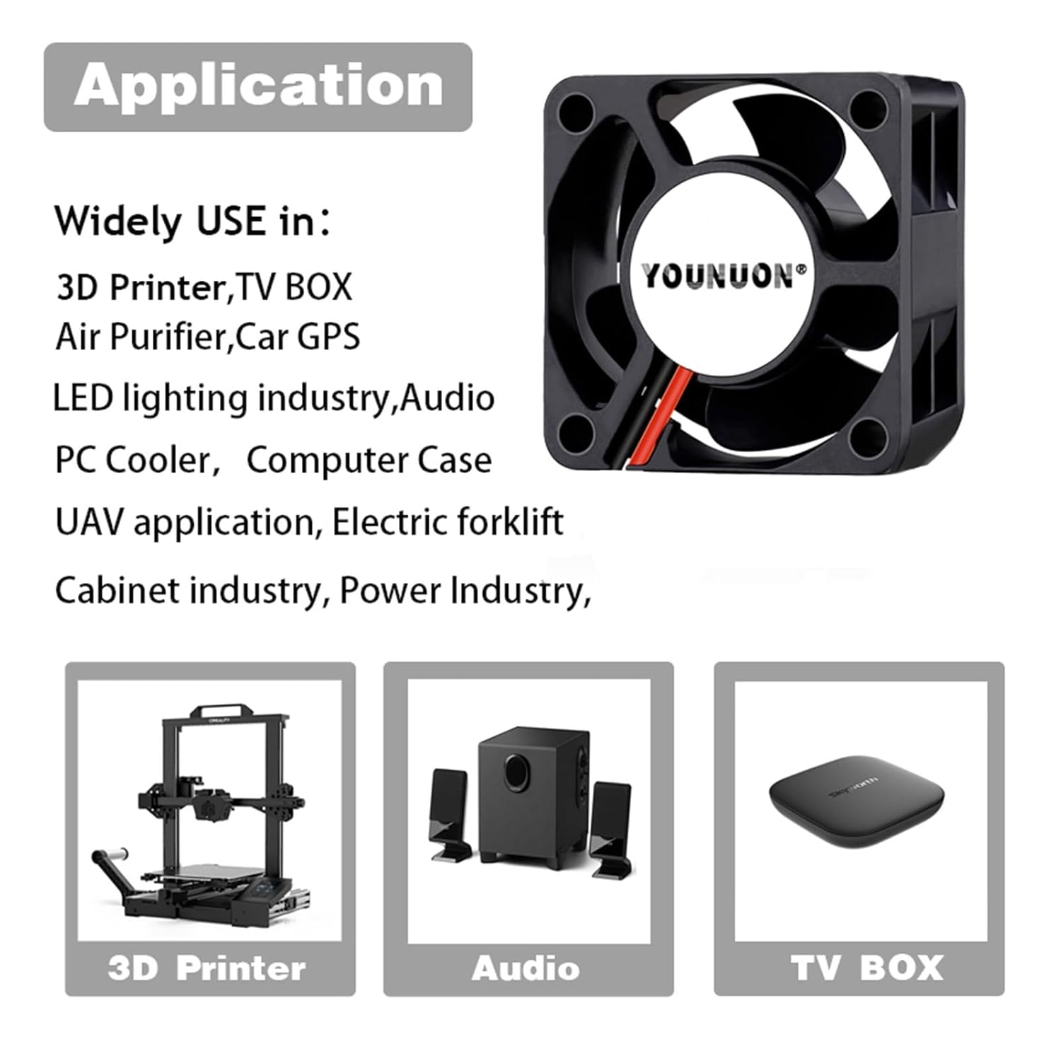 2pcs Ball Bearing 40mm 24V 12V 5V 4020 Cooling Fan Computer Case Cooling Fan 2PIN/3PIN 4cm 40x40x20mm 1.57 Inch 3D Printer Fan(Color:12V Sleeve 3PIN)