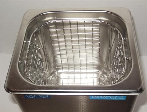 Miniatura 6 de Limpiador ultrasónico (3L) con control de frecuencia doble, 20 khz 40 khz, cesta de acero inoxidable y joyería de 3 litros, calentador de 200 W para