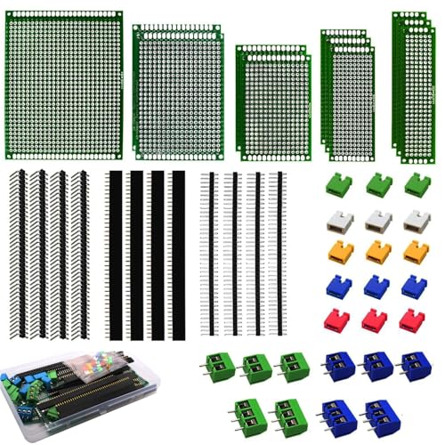 RUNCCI-YUN 48Piezas Placa PCB Kits,11 Piezas Placas de Circuito