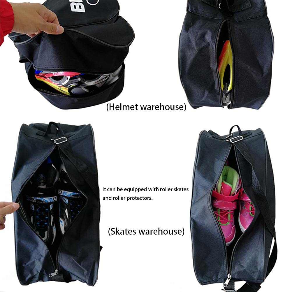 Eislauf-Tragetasche Für Inline-Skates - Verstellbarer Schultergurt & Mehrfachfächer