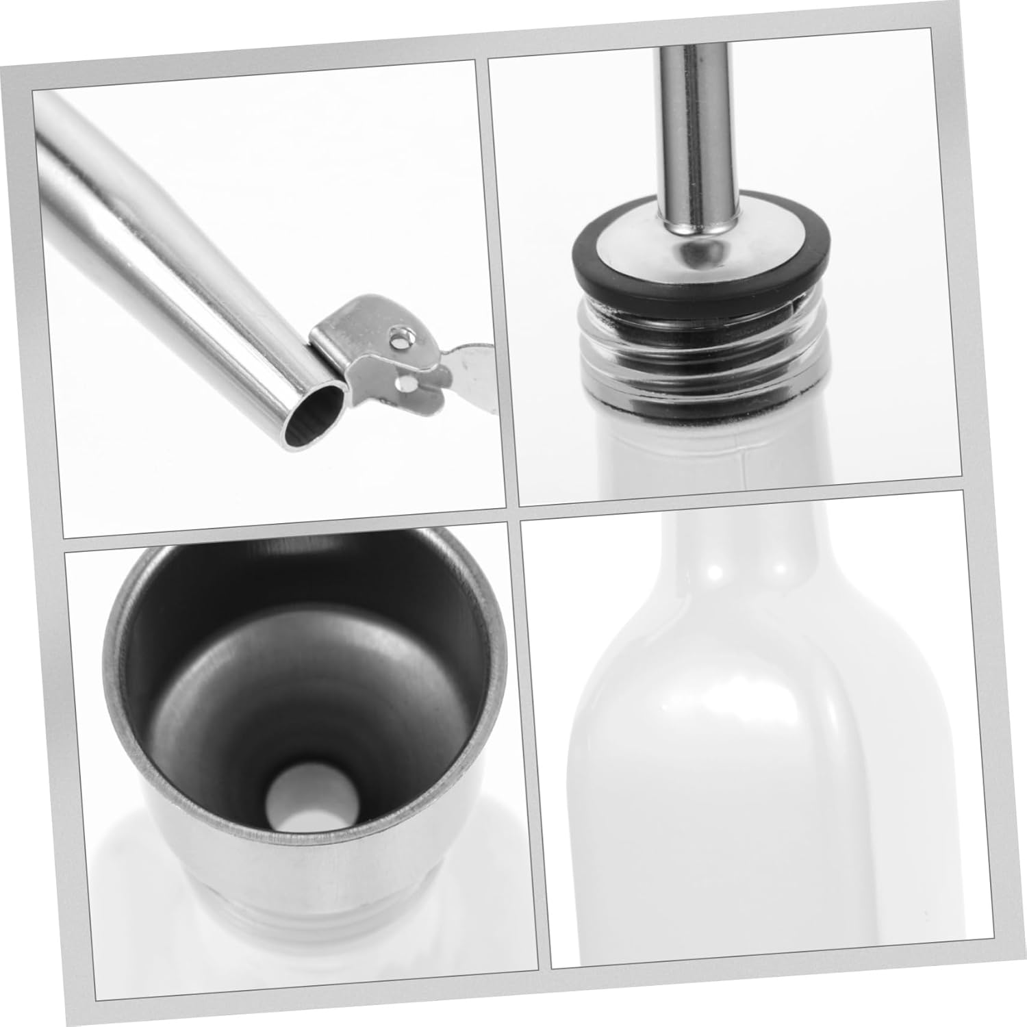 Kitchen Oil Bottle Set Practical Vinegar Dispenser Creative Vinegar Container Oil Spray Spout Seasoning Bottle