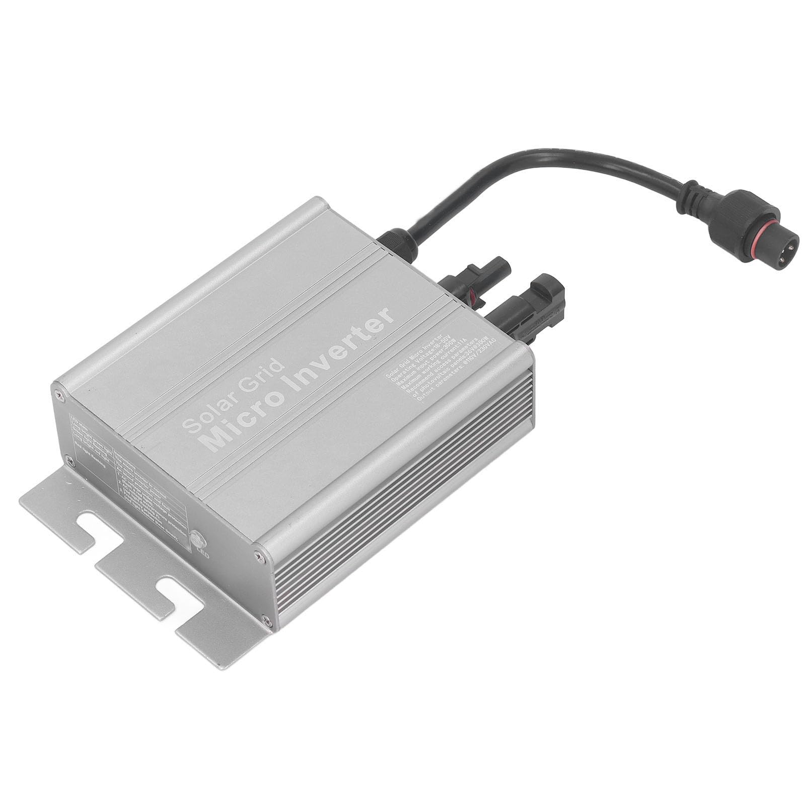ViaGasaFamido Microinversor de Conexión a Red Solar Aleación de Aluminio Onda Sinusoidal Pura Inversor Conectado a Red 18 a 50V MPPT IP65 120V 230VAC para Panel Solar Uso en Cobertizo de RV en el