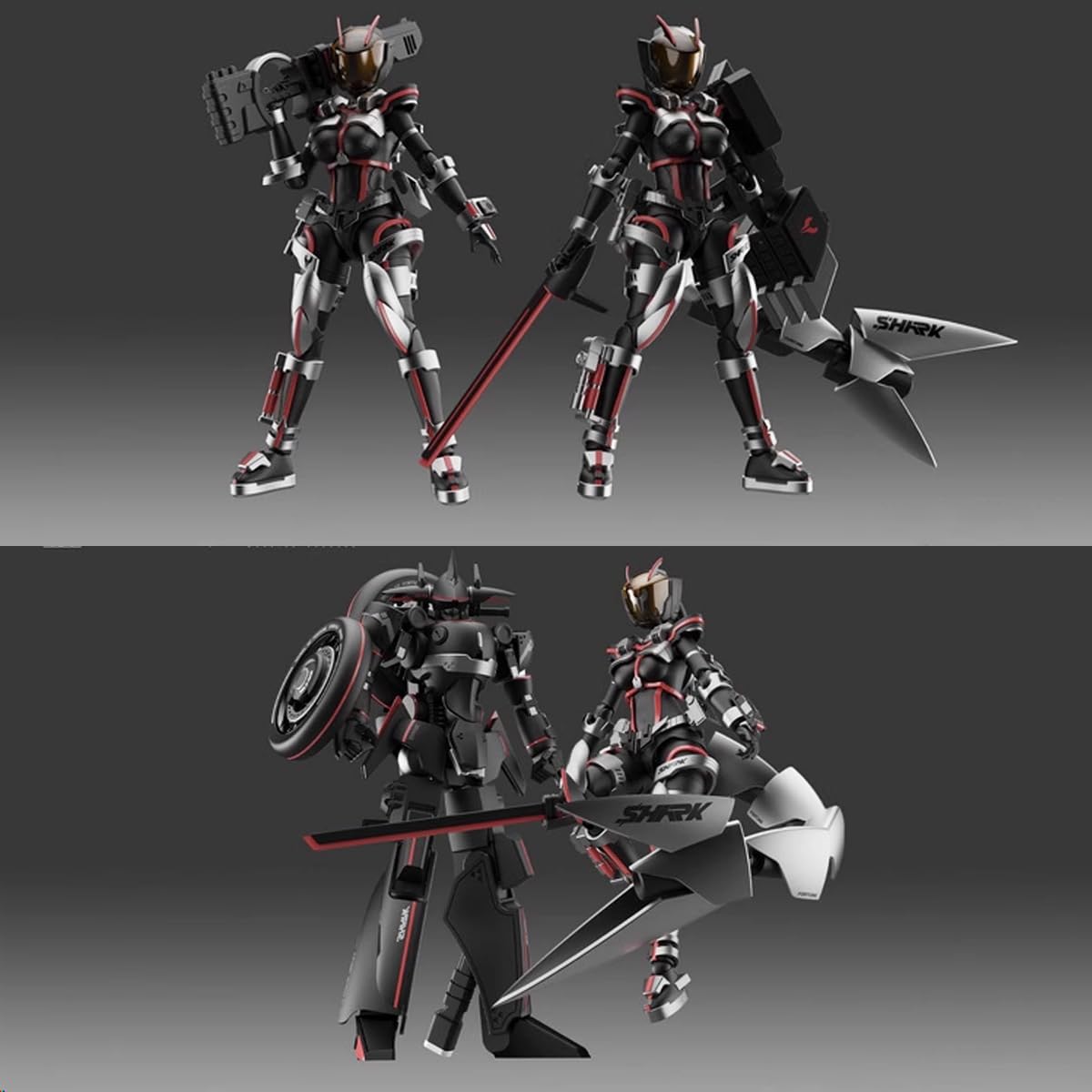 Amazon | LEBOO 宇博文創 戦騎女神 莎可 1/12 スケール 全高約160mm