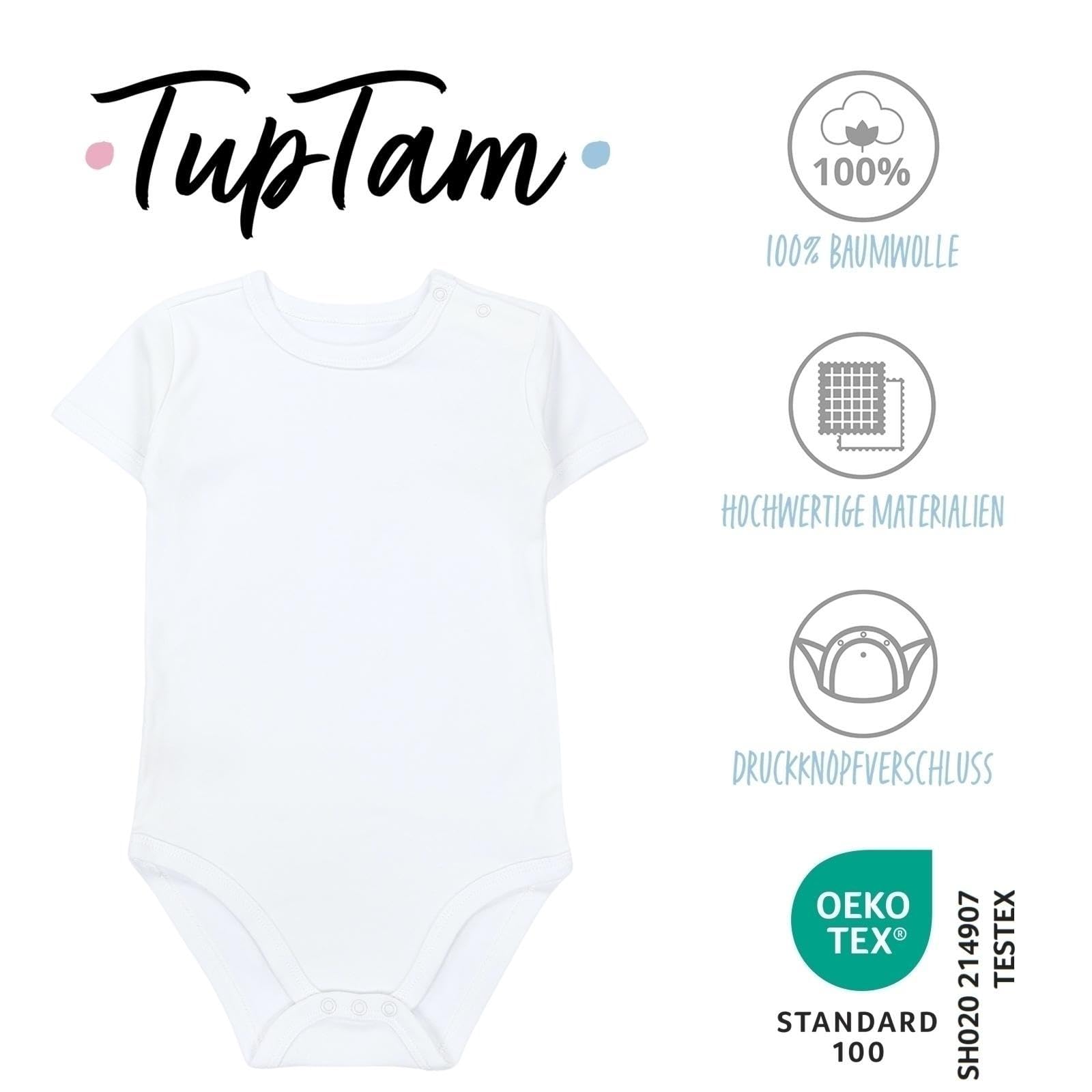 TupTam Body Bebé – Pack de 5 Bodies Bebé Niño 0-3 Meses – Body Bebé 100% Algodón Transpirable