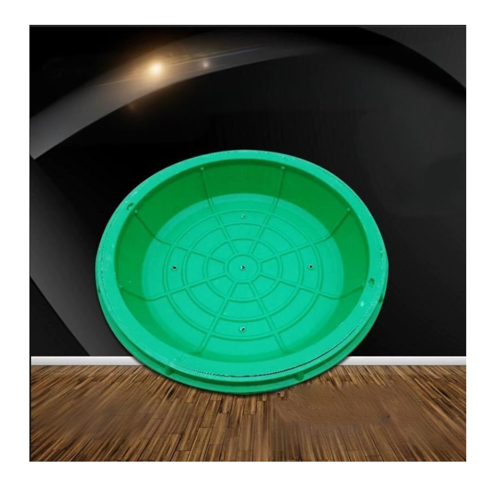 GBRSXYIP Septic Tank Lid Covers - Hidden Round Manhole Cover with Frame Embedded Design for Drain Field Yard Grass Top 60x60CM (23.6"x23.6") -& Commercial Use