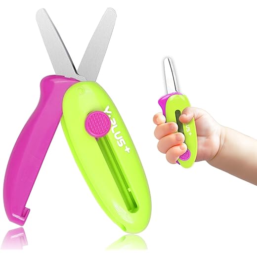 Safety Scissors Portable Green