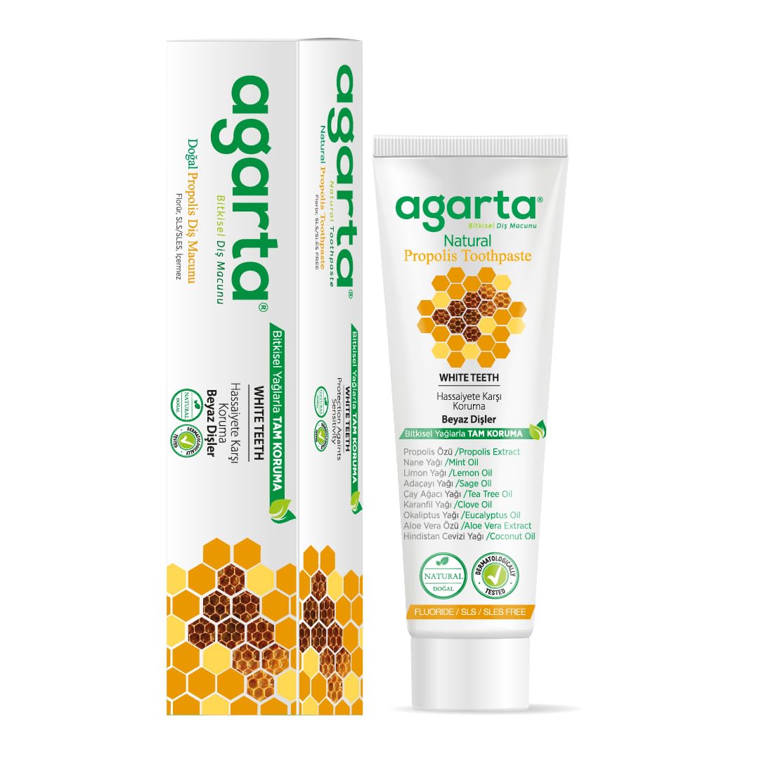 Agarta Doğal Propolisli Florürsüz Diş Macunu 100 ml