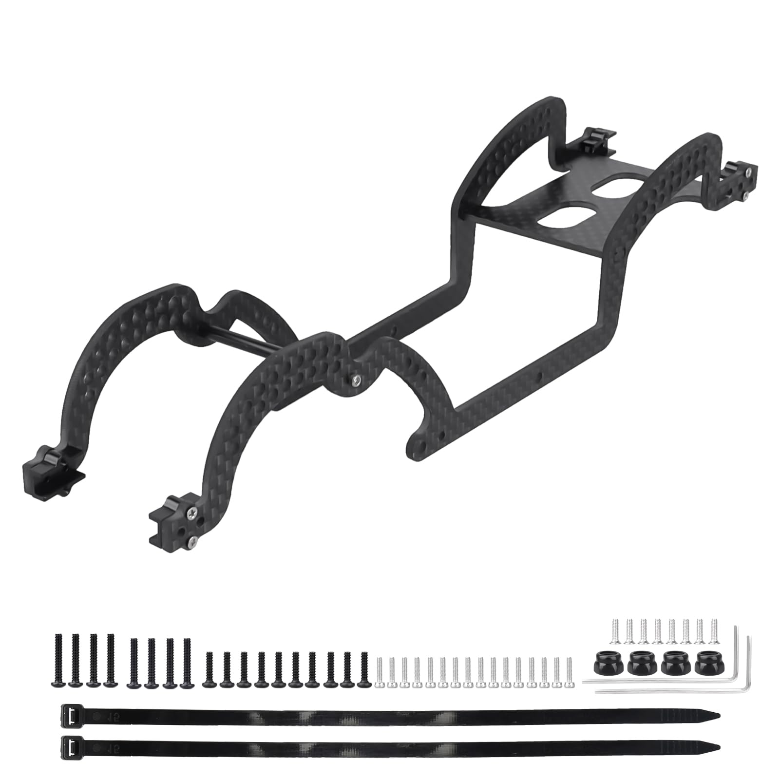 CrazyHobbyRC Carbon Fiber Chassis KIT LGC Body Frame for 1/18 TRX4M Bronco Defender Crawler Car Upgrade Parts