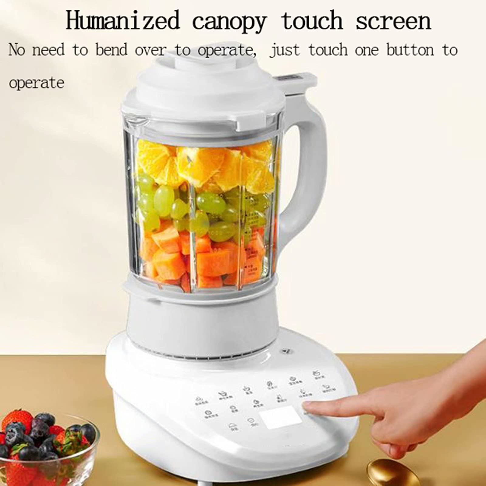 Blender Smoothie Maker, mixer con brocca da 1,75 litri, frullatore ad alta velocità con 8 lame affilate in acciaio inossidabile (blu A) little surprise