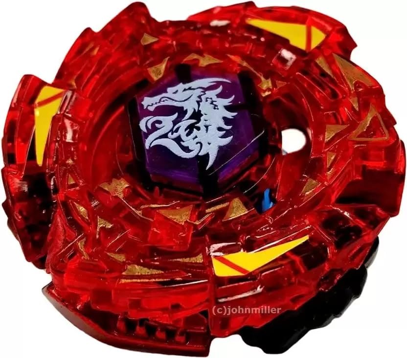 Rapidity BB 98 Metro L-Drago Rush Red Dragon bey Set with Launcher (Multicolor)