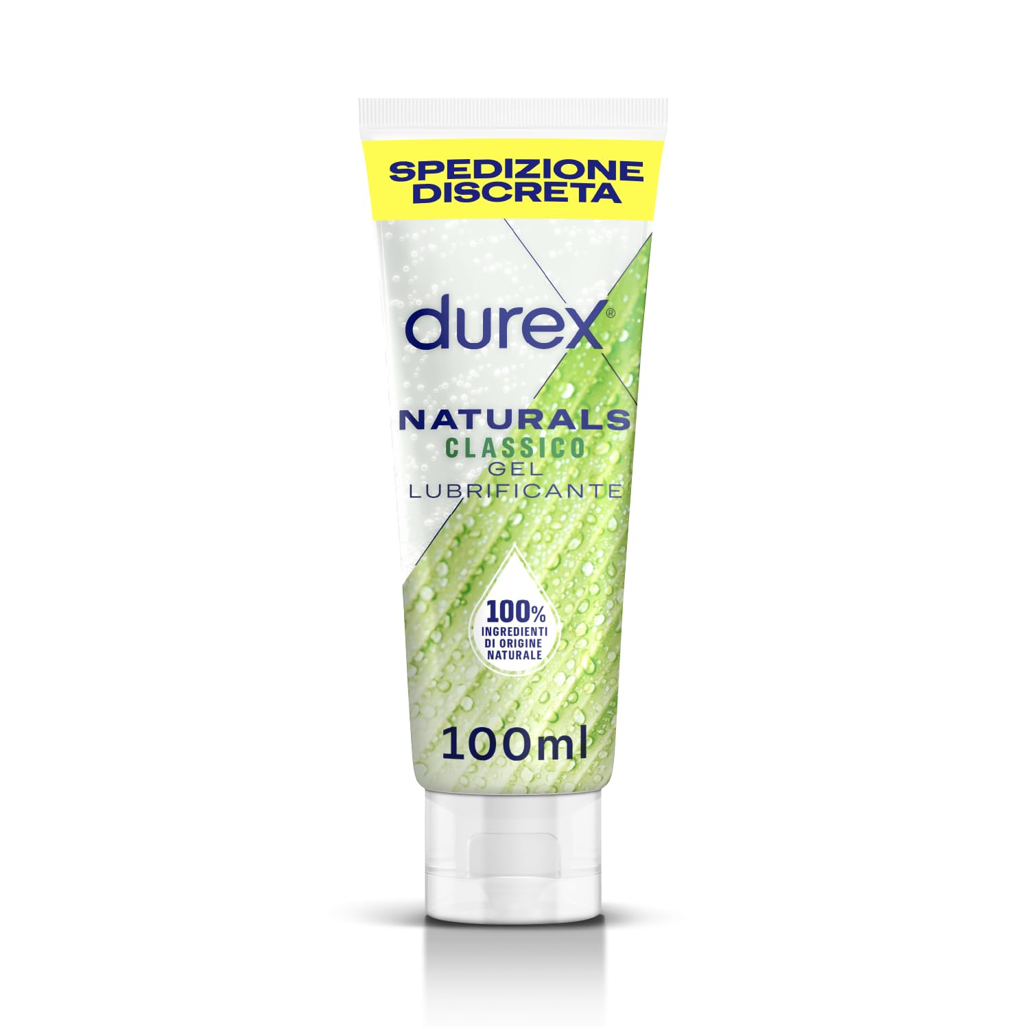 Durex Naturals Pure Gel Lubrificante Intimo, 100% Ingredienti di Origine Naturale,100ml