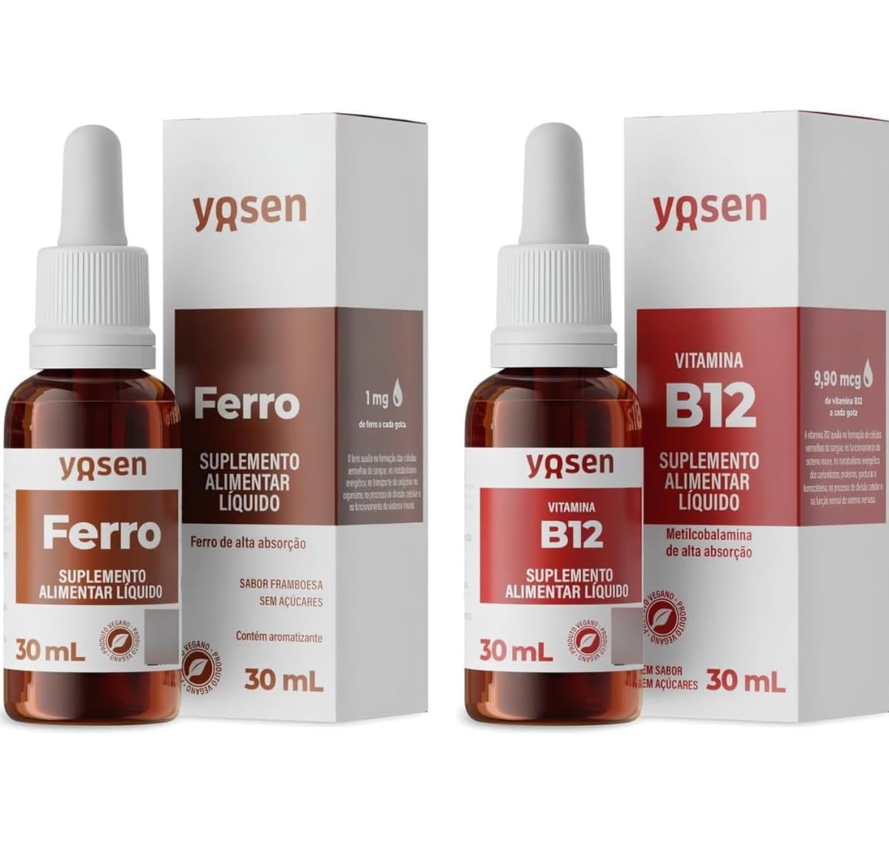 Ferro Líquido Alta Absorção Ydrosolv® 30ml + Vitamina B12 Metilcobalamina Líquida 30ml em promoção! Veja a oferta e mais achadinhos de Vitaminas & Suplementos 2 Hoje é o melhor dia para comprar Ferro Líquido Alta Absorção Ydrosolv® 30ml + Vitamina B12 Metilcobalamina Líquida 30ml com aquele preço maroto! Promoção! Aproveite a oferta! 2