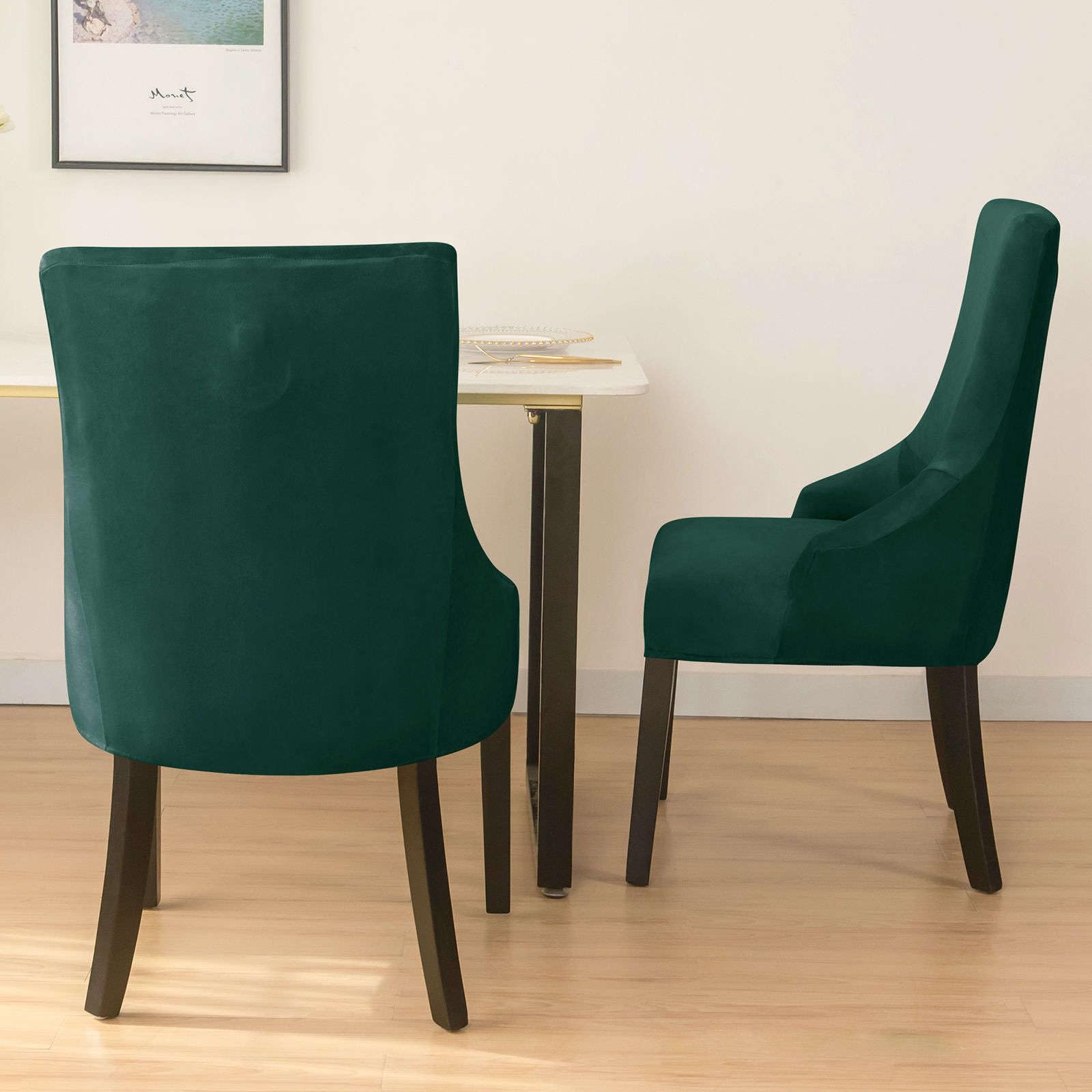 Samt Stuhlhussen 4er Set
