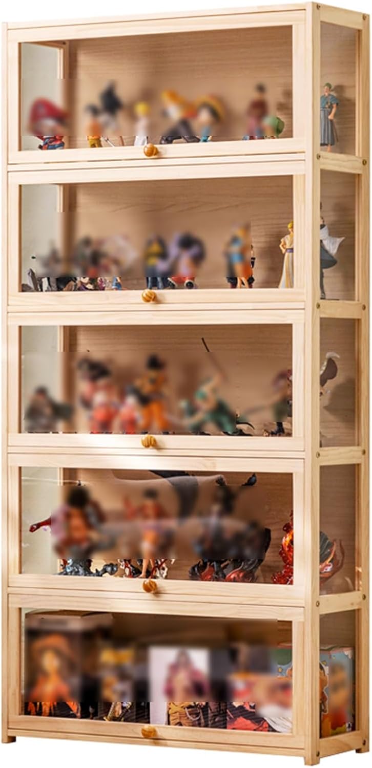 5段　キュリオケース　ディスプレイキャビネット　コレクションケース　飾り棚 コレクションケース キュリオケース縦 キュリオガラス