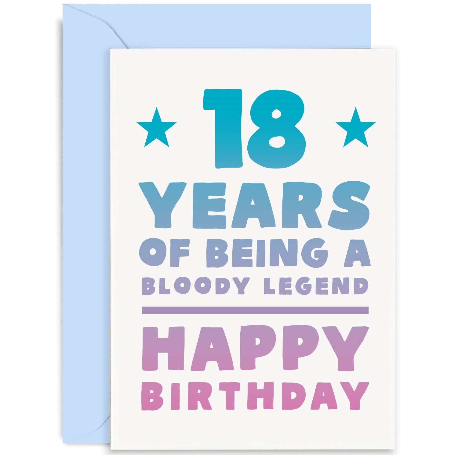Old English Co. Tarjeta De Felicitación De Cumpleaños De 18 Años, Divertida Tarjeta Masculina De 18 Años, Humor Para Hermano, Sobrino, Hijo, Primo