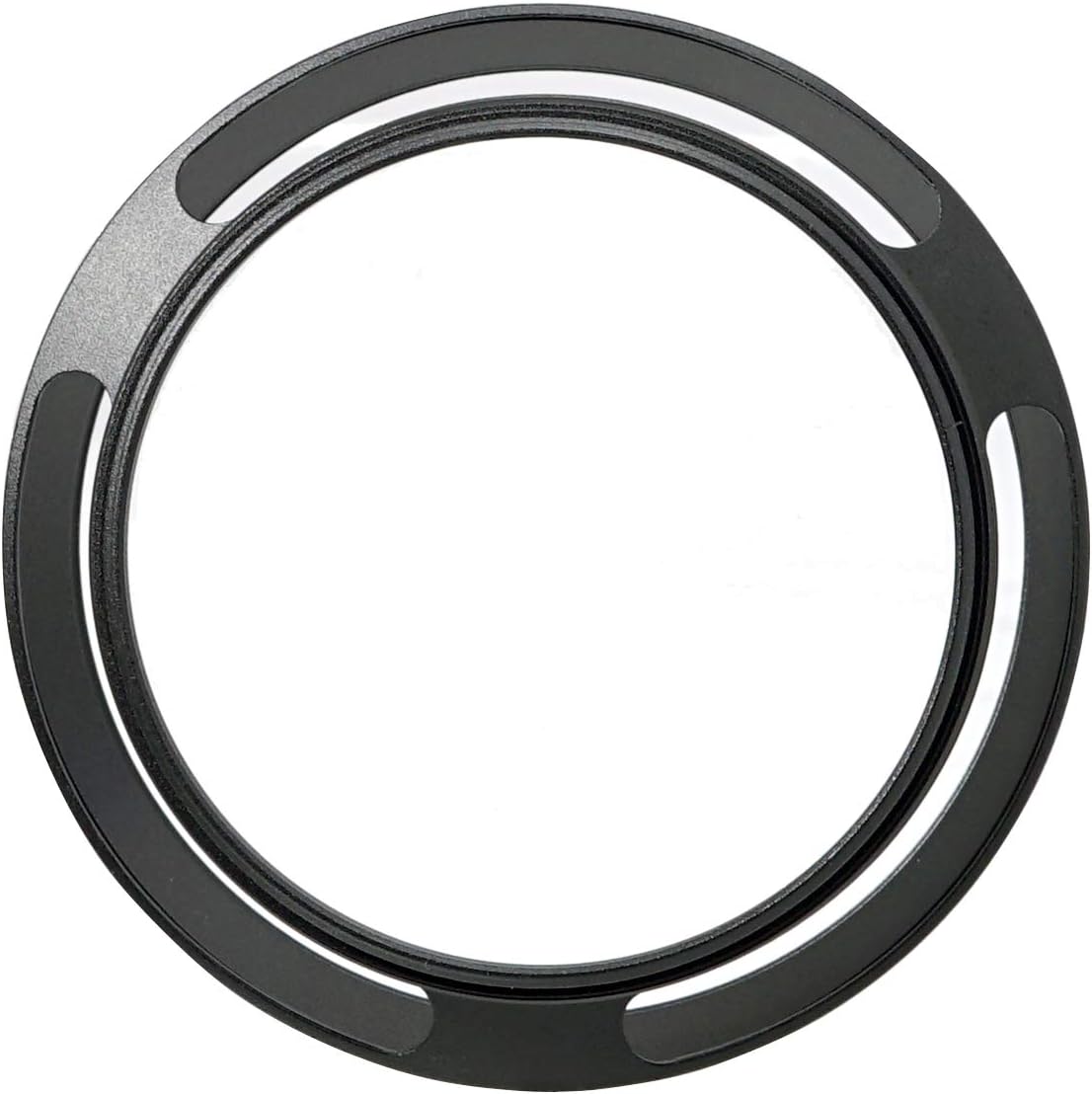 Fotasy Metal Curved Lens Hood - 58mm Vented Hood for Fuji, Leica, Olympus, Panasonic, Sony Lenses