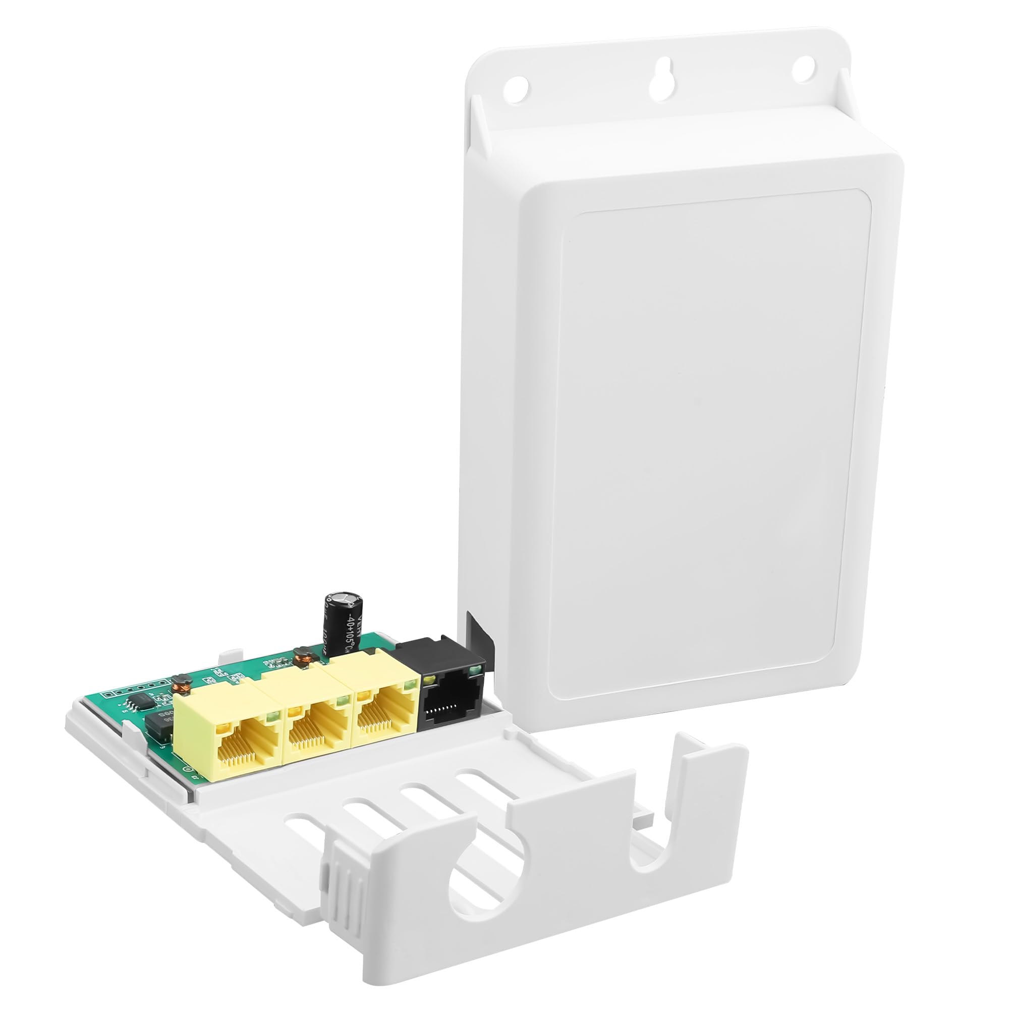Outdoor PoE Gigabit Extender,1 in 3 Out Waterproof POE Repeater,802.3af/at,Extends Up to 250m（820ft） Ideal for IP Cameras & Outdoor Networks,Wall Mount Plug & Play-image-6
