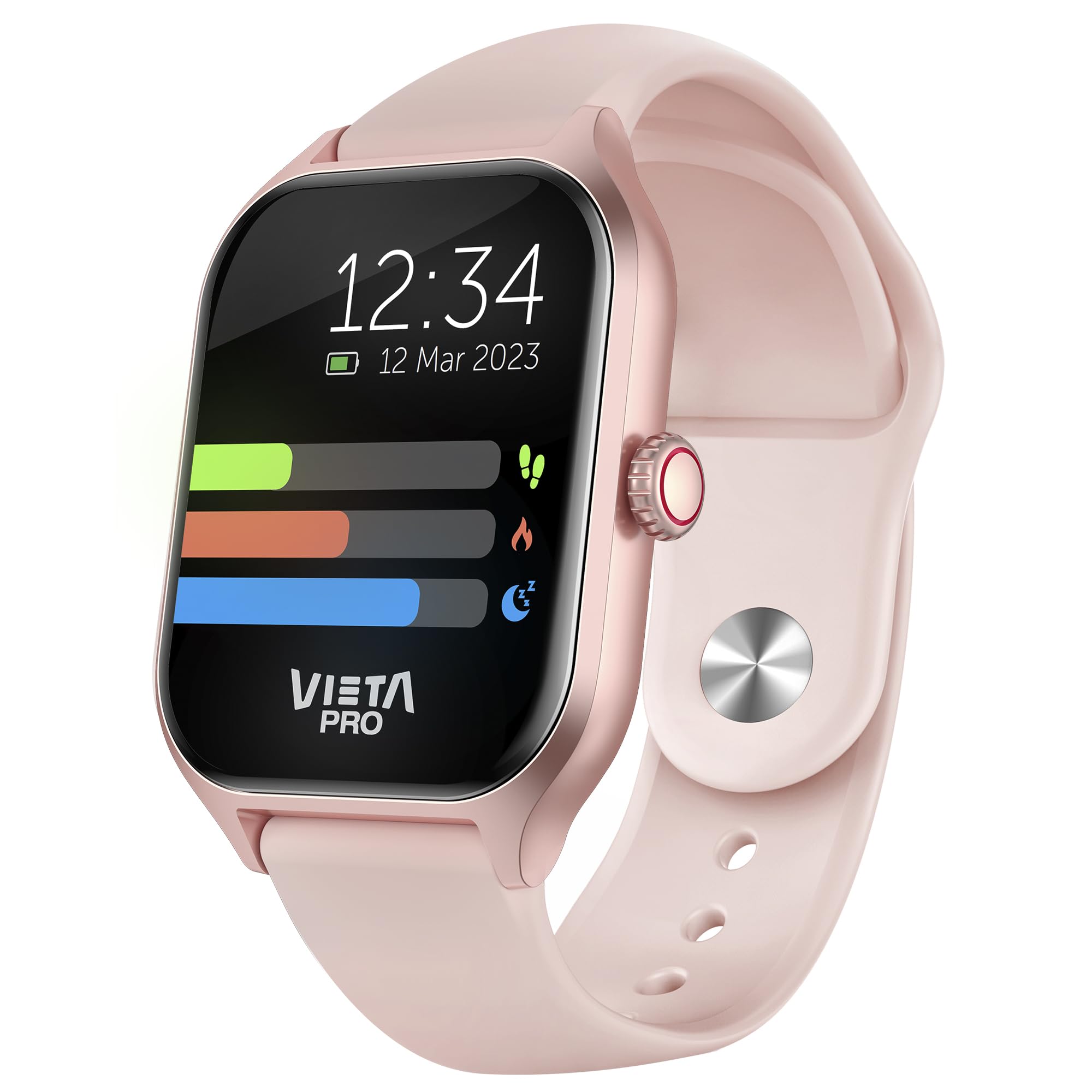 Vieta Pro Go 2 Reloj Inteligente Unisex, 1.96” Smartwatch con Llamadas Bluetooth, Modos Ultra Deportivos, Pulsómetro, Monitor de Sueño, Podómetro, Impermeable IP67 Smart Watch. iOS, Android