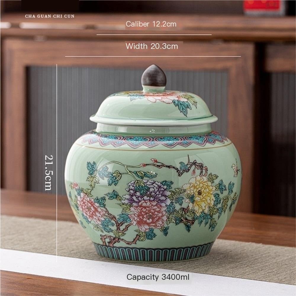 Ceramiczny pojemnik na herbatę ceramiczny zbiorczy słoik do przechowywania herbaty dom kuchnia słoik do przechowywania przypraw luzem herbata czarna herbata zielona pojemnik do przechowywania