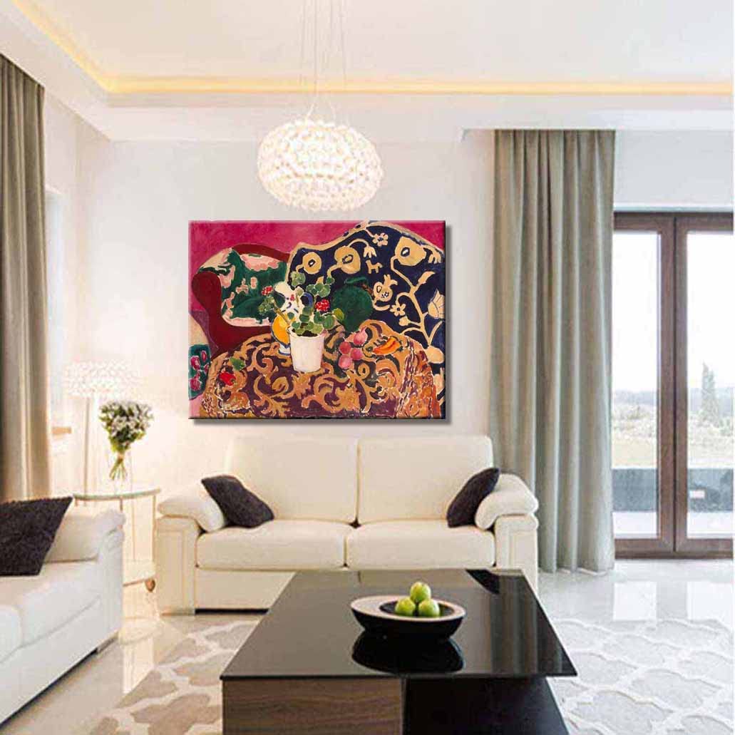 マティス油画抽象絵画 　壁掛け Amazon.co.jp: アンリ・マティス サントロペの眺め ポスター