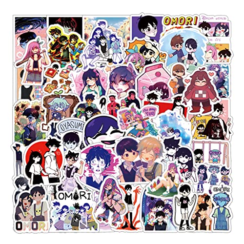 touchpad game stickers - 62Pcs Cool Omori Game Stickers Pack, Horror Aesthetic Vinyl Waterproof Decal for Water Bottle, Laptop, Phone, Scrapbook, Journal Gift for Kids Teens Adults Toddler for Party Supply Favor Decoration…