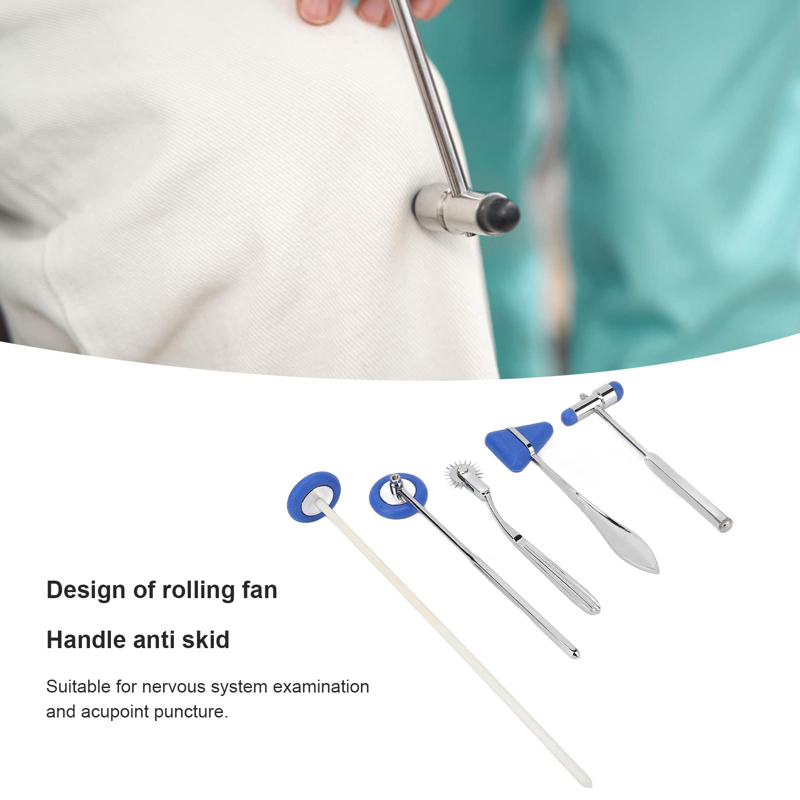 Set di Martelli Neurologici, Esame Diagnostico Professionale Riflessi Neurologici Multifunzione Kit Martello Martello per il Controllo dello Stato di Salute