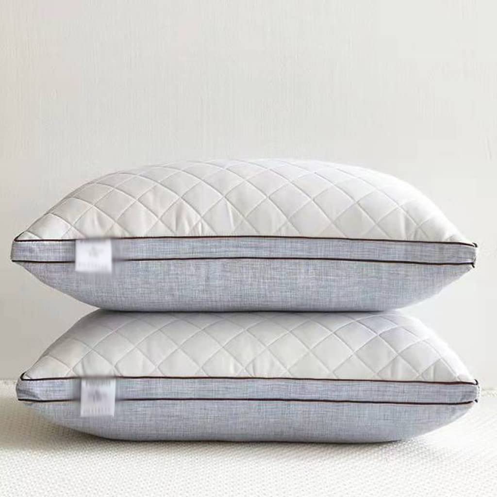 MFJGHU Purpose Pillow For Winter And Cool Feeling Latex Velvet Core Help Sleep Washable Bedding(Light Grey)