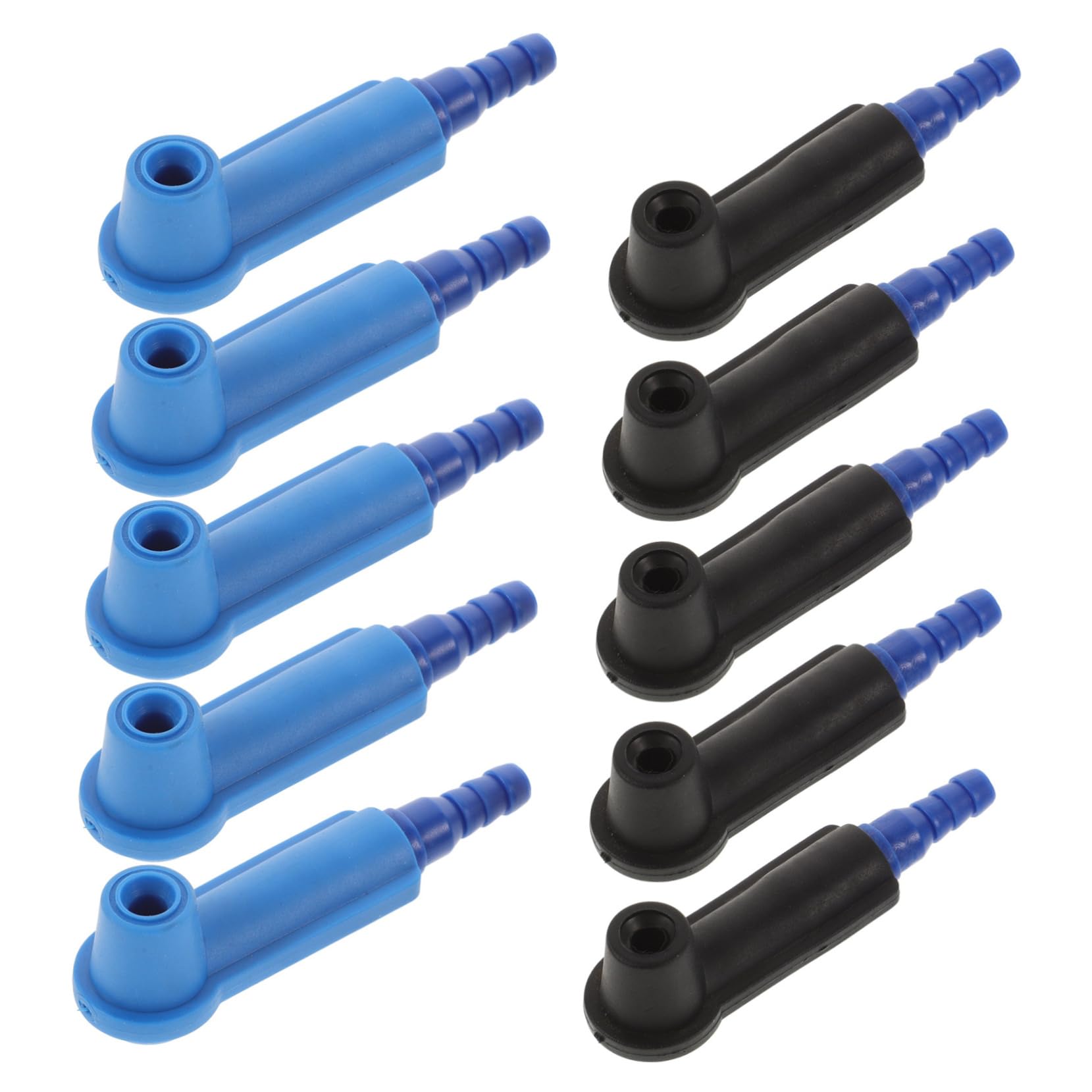 ETHZZLE 10pcs Brake Fluid Bleeder Adapter Kit Color Coded Connectors for Secure Fit Compatible with Cars Motorcycles and Trucks Efficient Fluid Exchange Tool