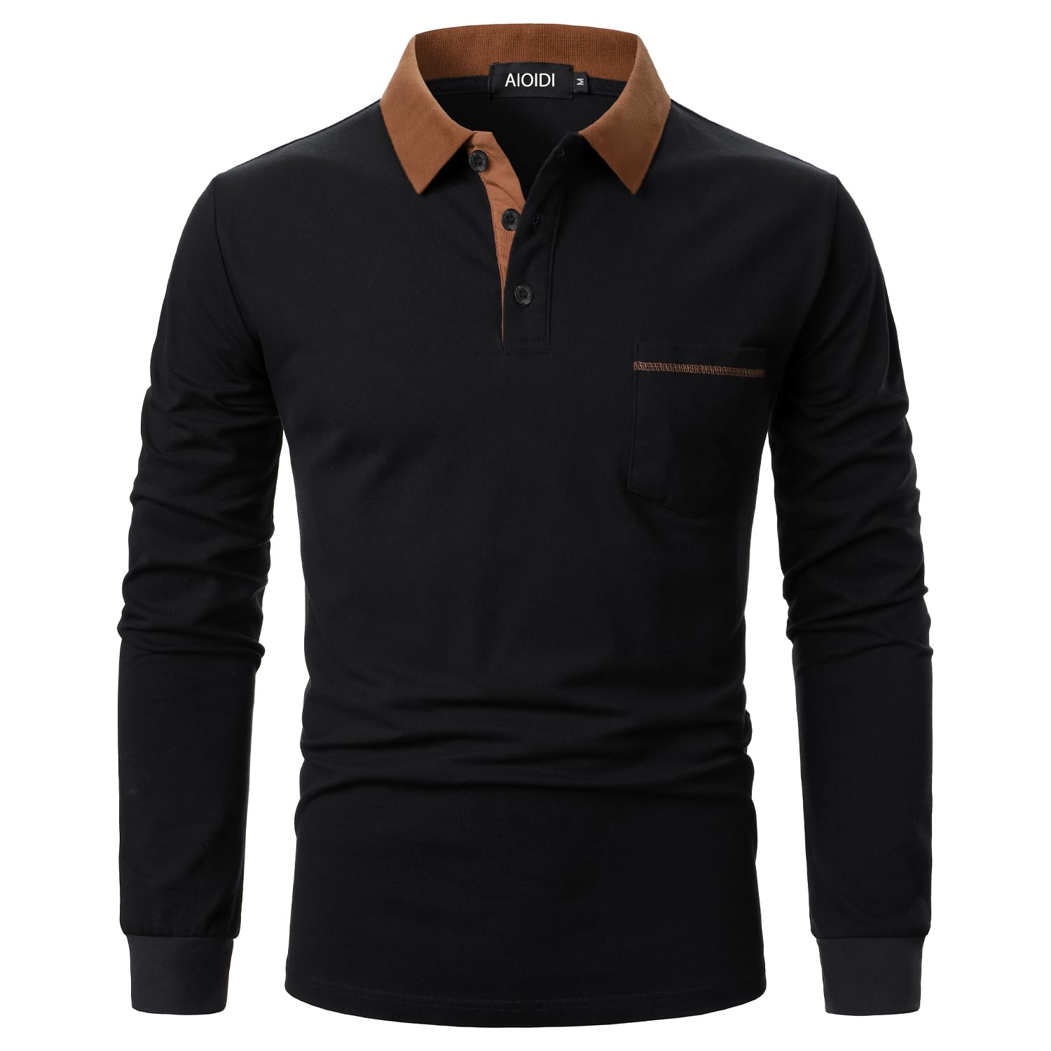 Sponsored Ad – Polo Shirts for Men Adults Long Sleeves Cotton Tops Golf T-Shirts with Real Pocket