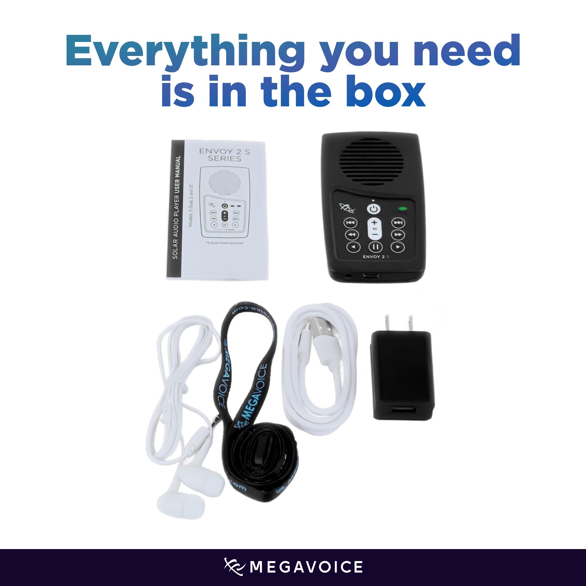 New International Version Biblica Anglicized (NIV) Narrated by David Suchet MegaVoice Handheld Solar Powered Audio Bible Player (NIV-Solar)