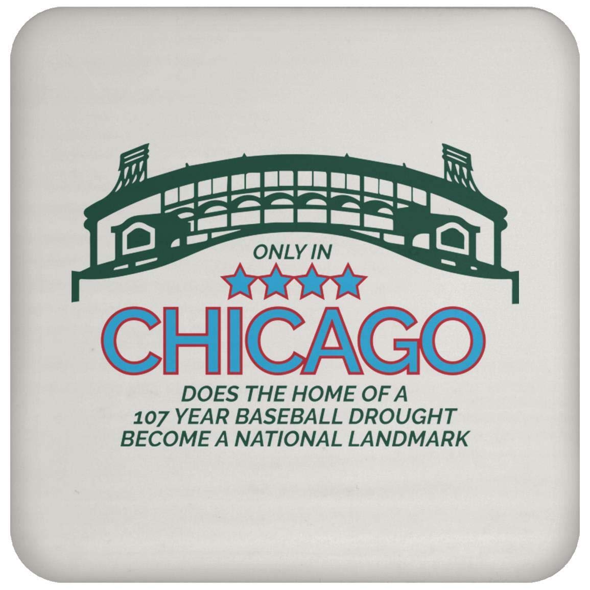 ThirtyFive55 Wrigley Field Landmark Coaster