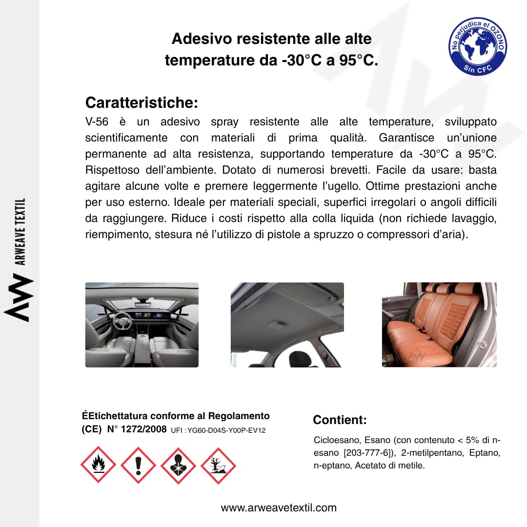 Colla Spray per Tappezzeria – Adesivo Resistente alle Alte Temperature – 600 ml (1)