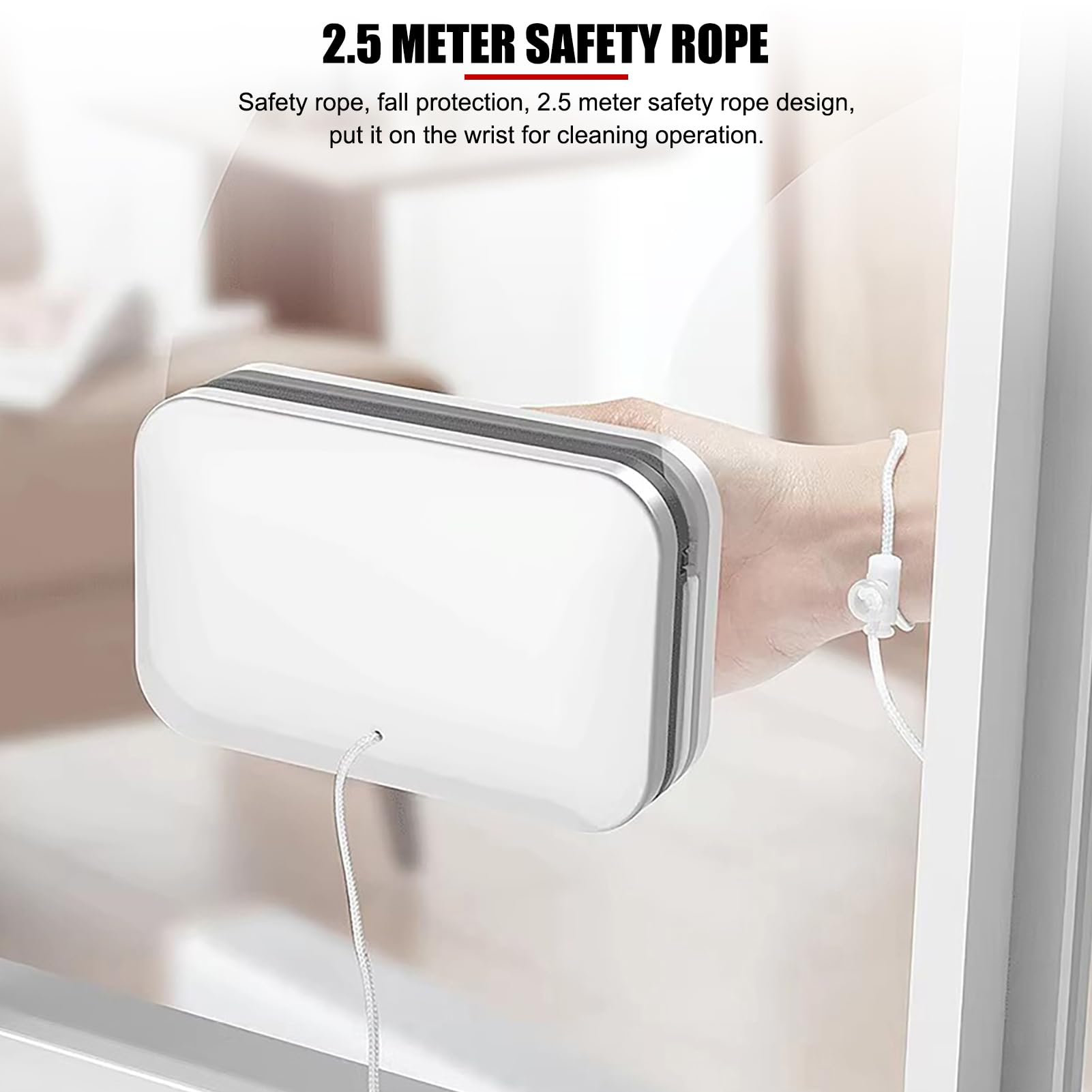 Gavigain Double-Sided Window Cleaner Glass Wiper, Magnetic Window Cleaner Glass Wiper Cleaning Tools for High-Rise Double Car Glazed Windows Thickness 3-10mm