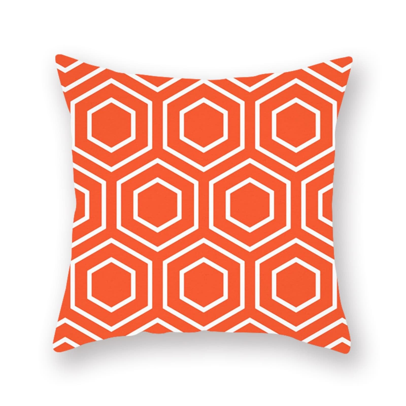 Cushion Covers 60cm x 60cm Hexagon Large cushions with covers included - Linen Square Decorative Throw Pillowcases with Invisible Zipper, for Livingroom Sofa Bedroom